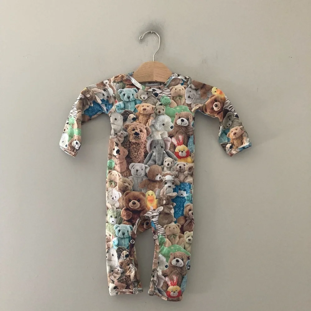 $34 ADD ON molo teddy pajama romper 6M Zara Janie and Jack Rylee + Cru Baby‎ Gap